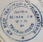 Tampon de la Société Mixte de tir de Thaon