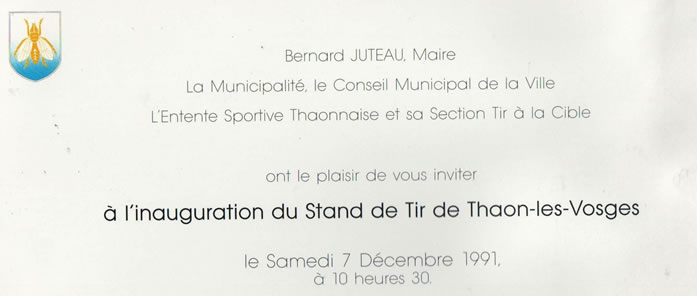 Inauguration du stand de tir des AVIOTS