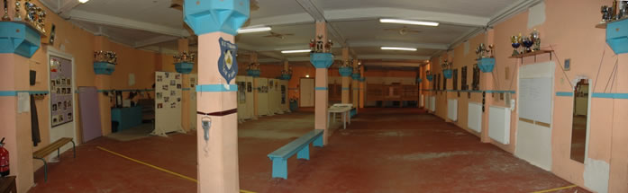 Stand de tir d'hiver de l'ES Thaon tir à l'arc
